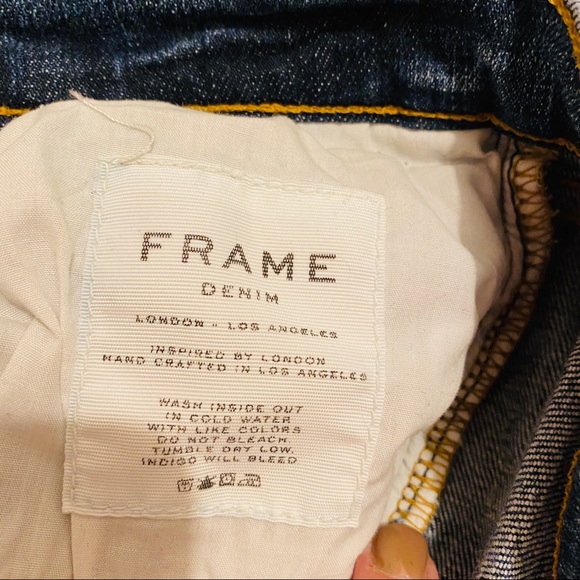 FRAME Le High Skinny Crop Jean with Raw Hem - Picture 4 of 6
